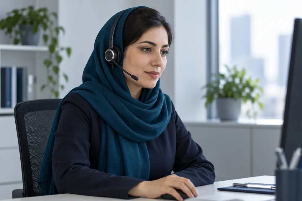 تصویر مفهومی پشتیبانی برای تماس با استریت کارت